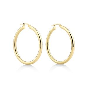 35mm Hoop Earrings in 10kt Yellow Gold